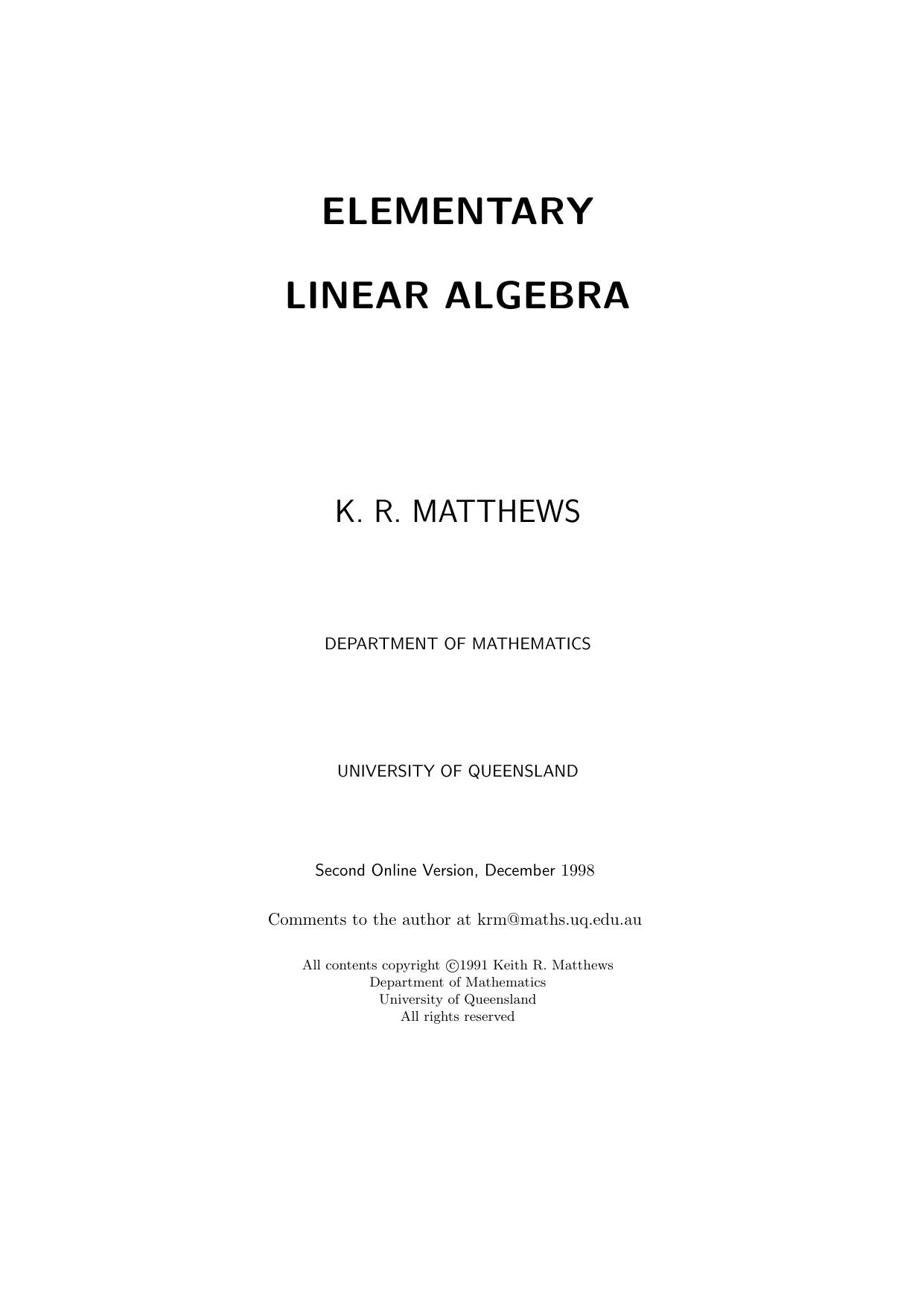 1_OrcpKi87_Elementary Linear Algebra - K. R. MATTHEWS