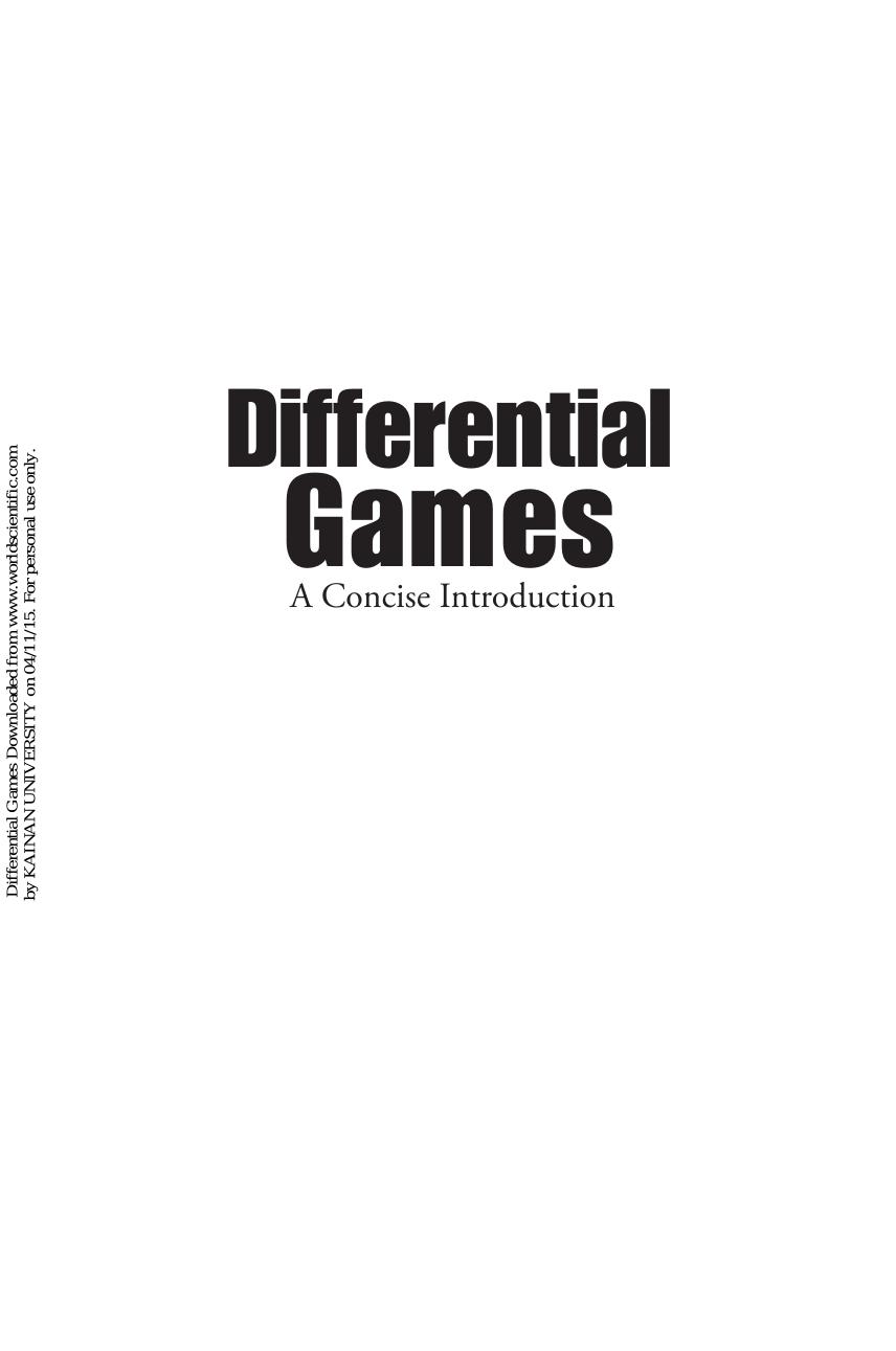 1_KRIGBOcy_《Differential Games_ A Concise Introduction》