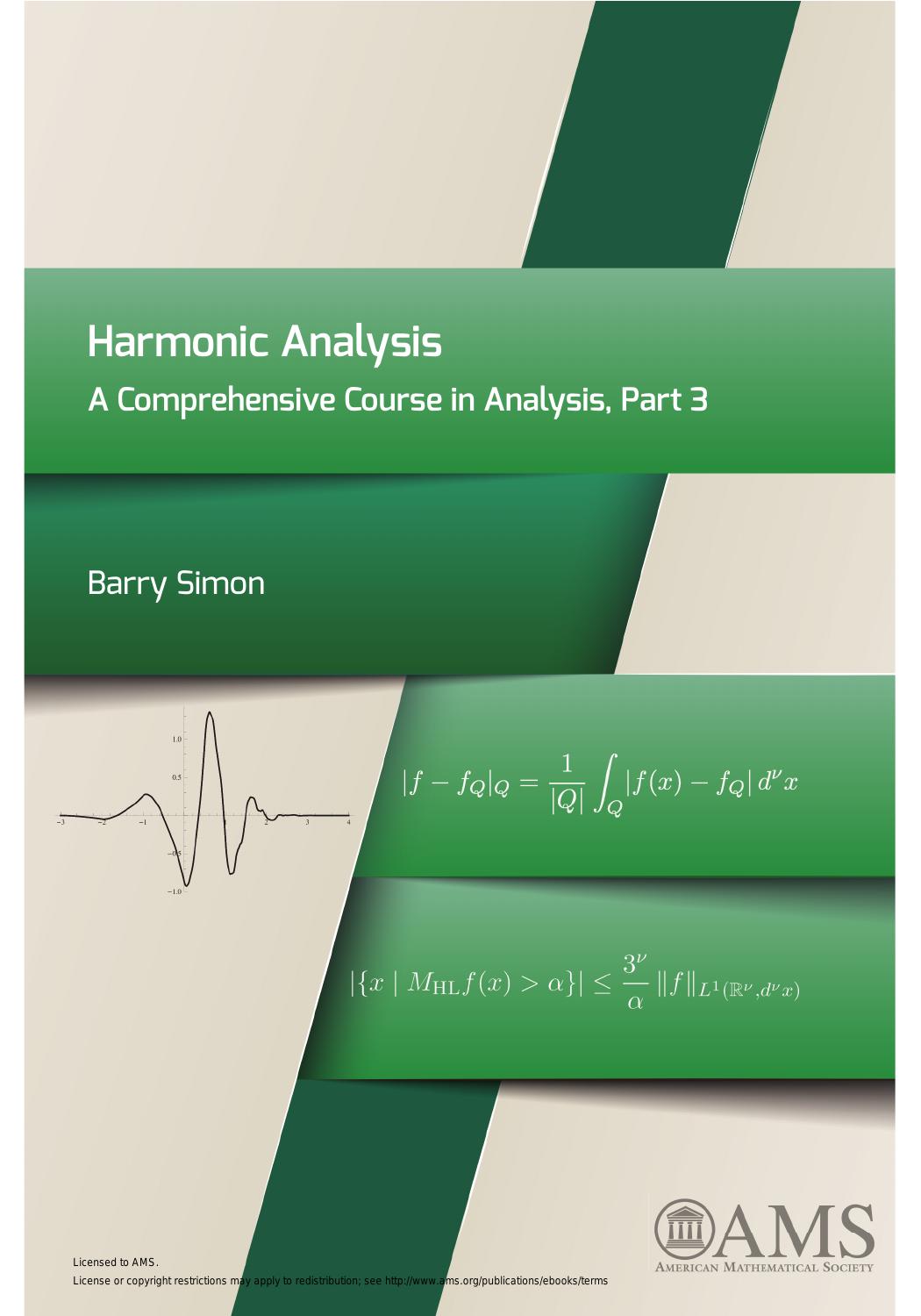 1_pdOcEnpE_Harmonic Analysis A Comprehensive Course in Ana... (Z-Library)