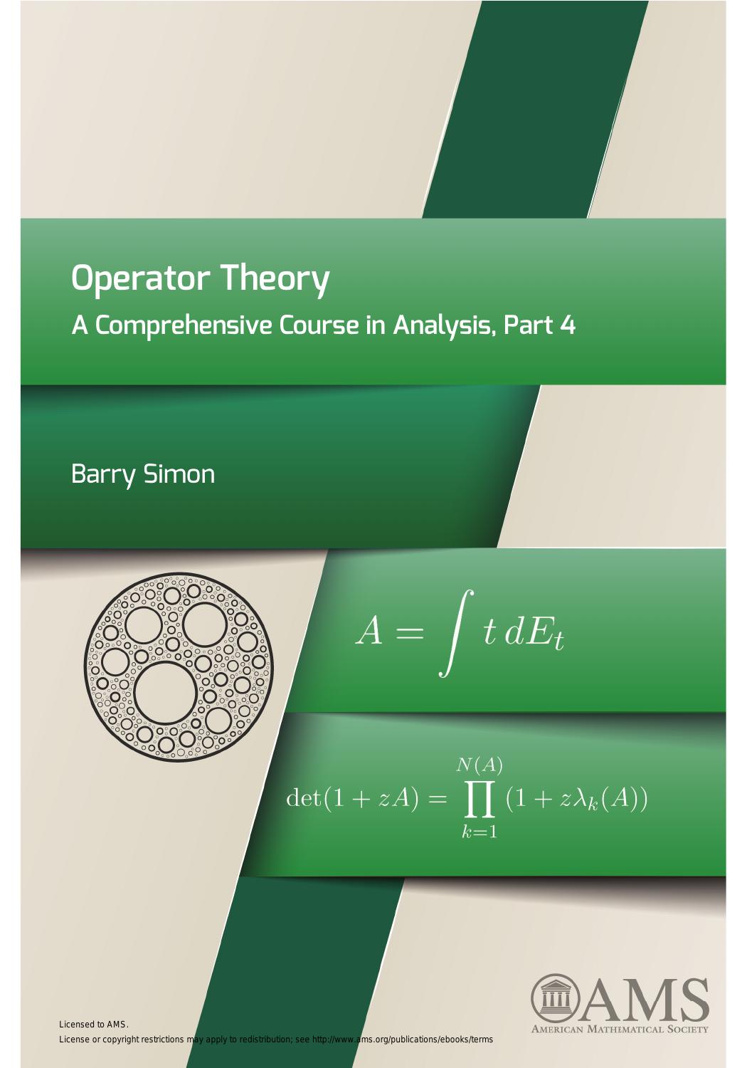 1_u5PlOgZ5_Operator Theory A Comprehensive Course in Analy... (Z-Library)