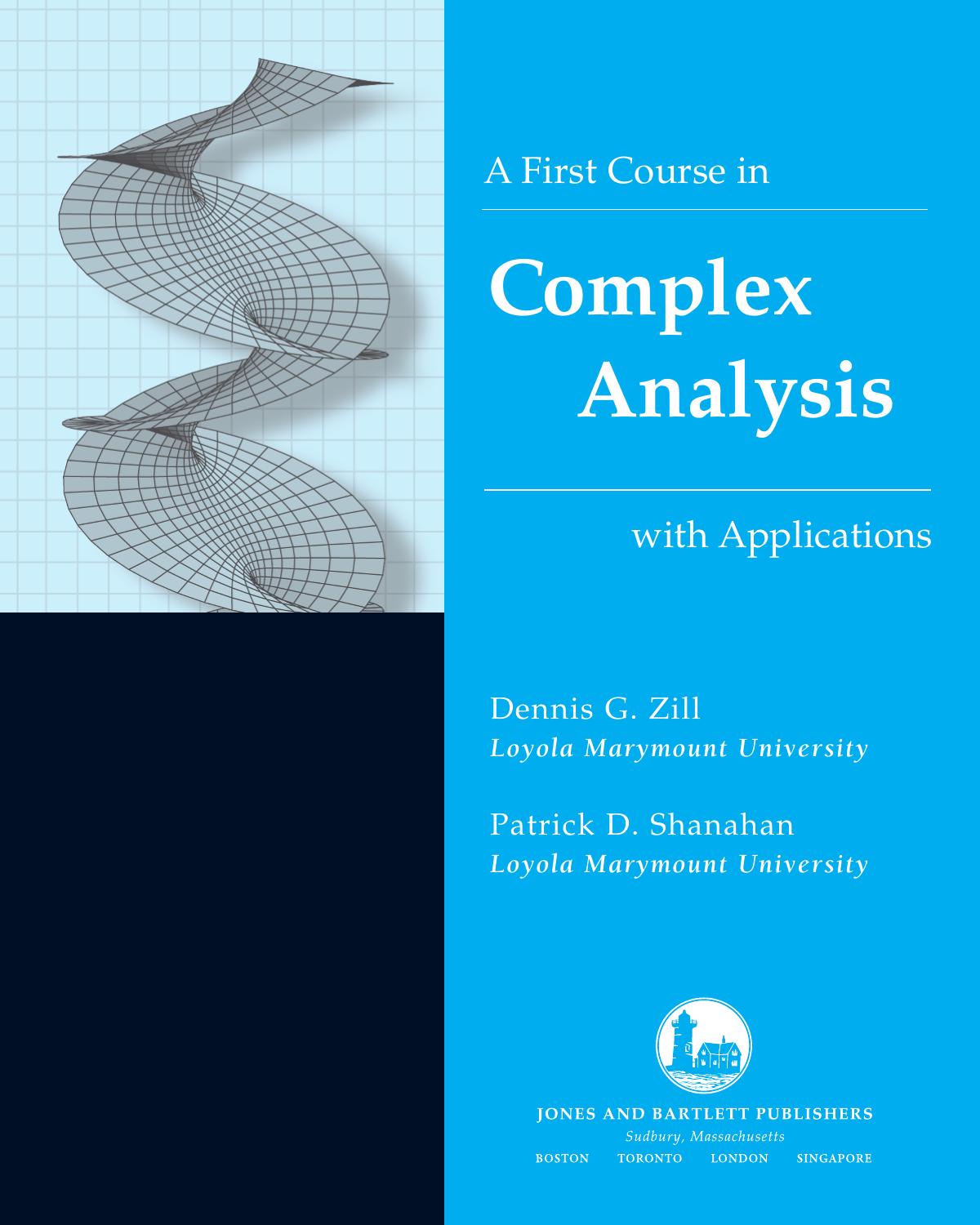 1_j4WkIgxH_A first course in complex analysis with applications by Dennis Zill (z-lib.org)