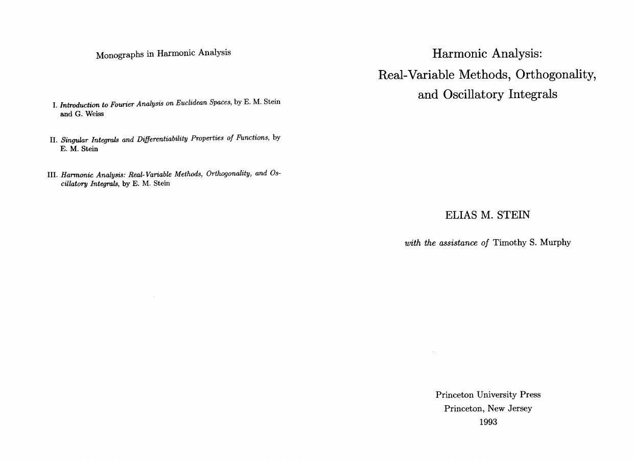 1_SpJgY7le_Stein Harmonic Analysis