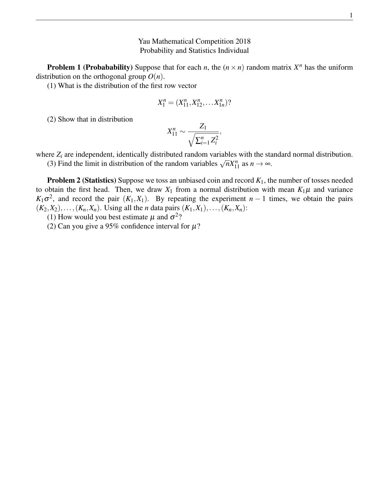 1_pBrpSa10_2018Probability and Statistics Oral Exam-Individual