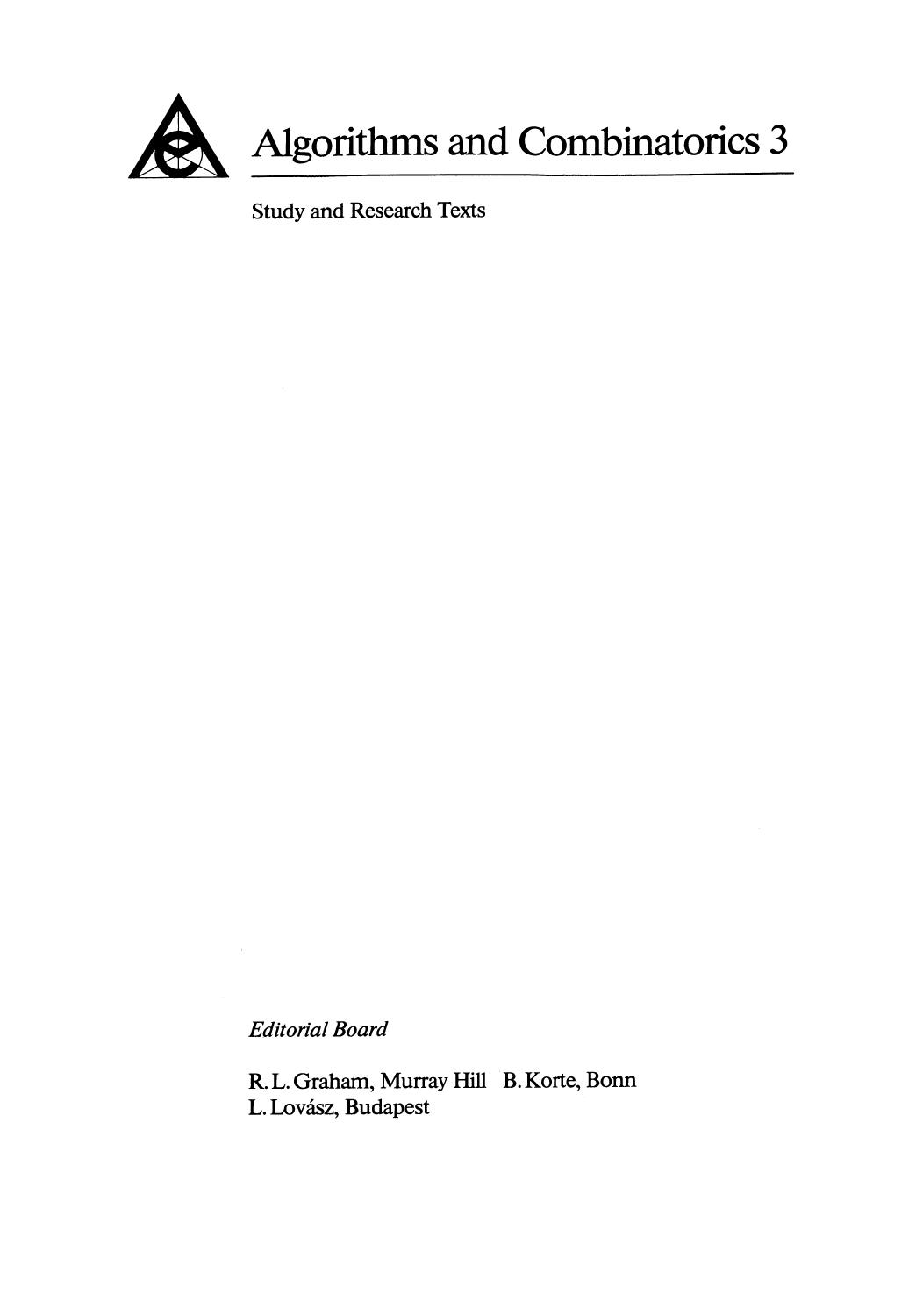 1_QqZpclZs_Algorithms and Combinatorics 03 - Systems Analysis by Graphs and Matroids-Structural Solvability and Controllability