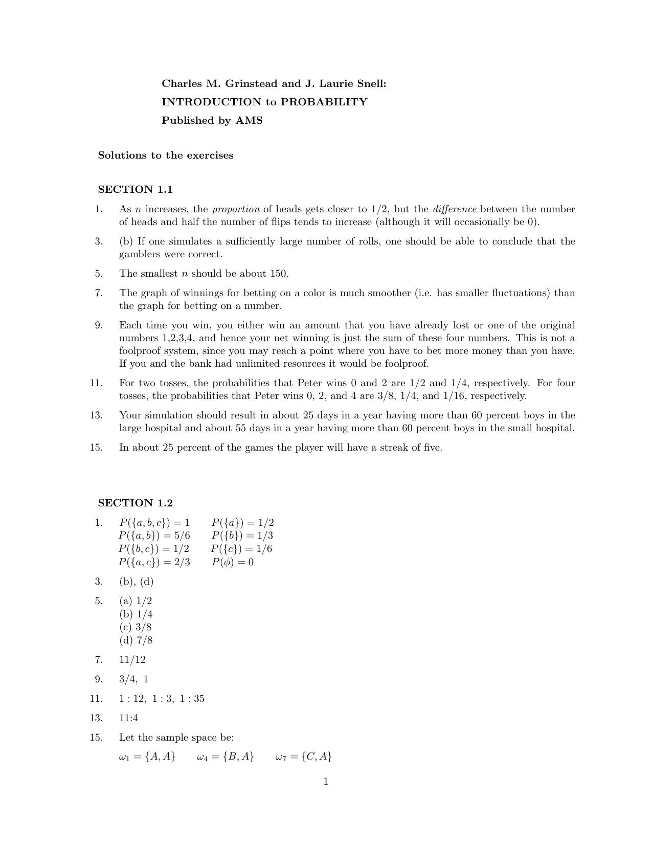 1_C2HlnyPT_Introduction_to_Probability-Charles M. Grinstead and J. Laurie Snell-答案