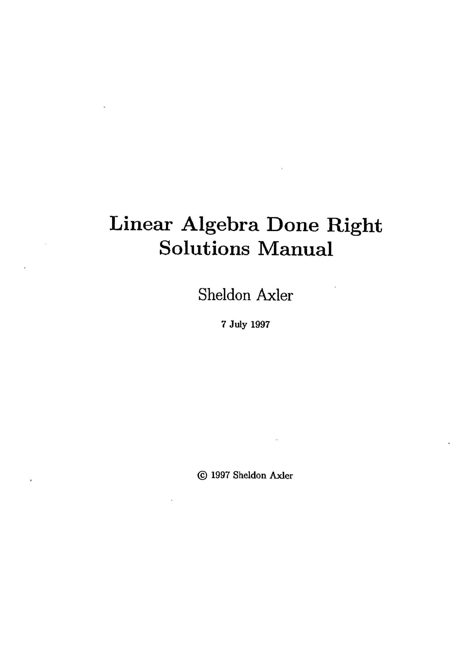 1_bGTQXESn_Linear Algebra Done Right-Sheldon Axler答案