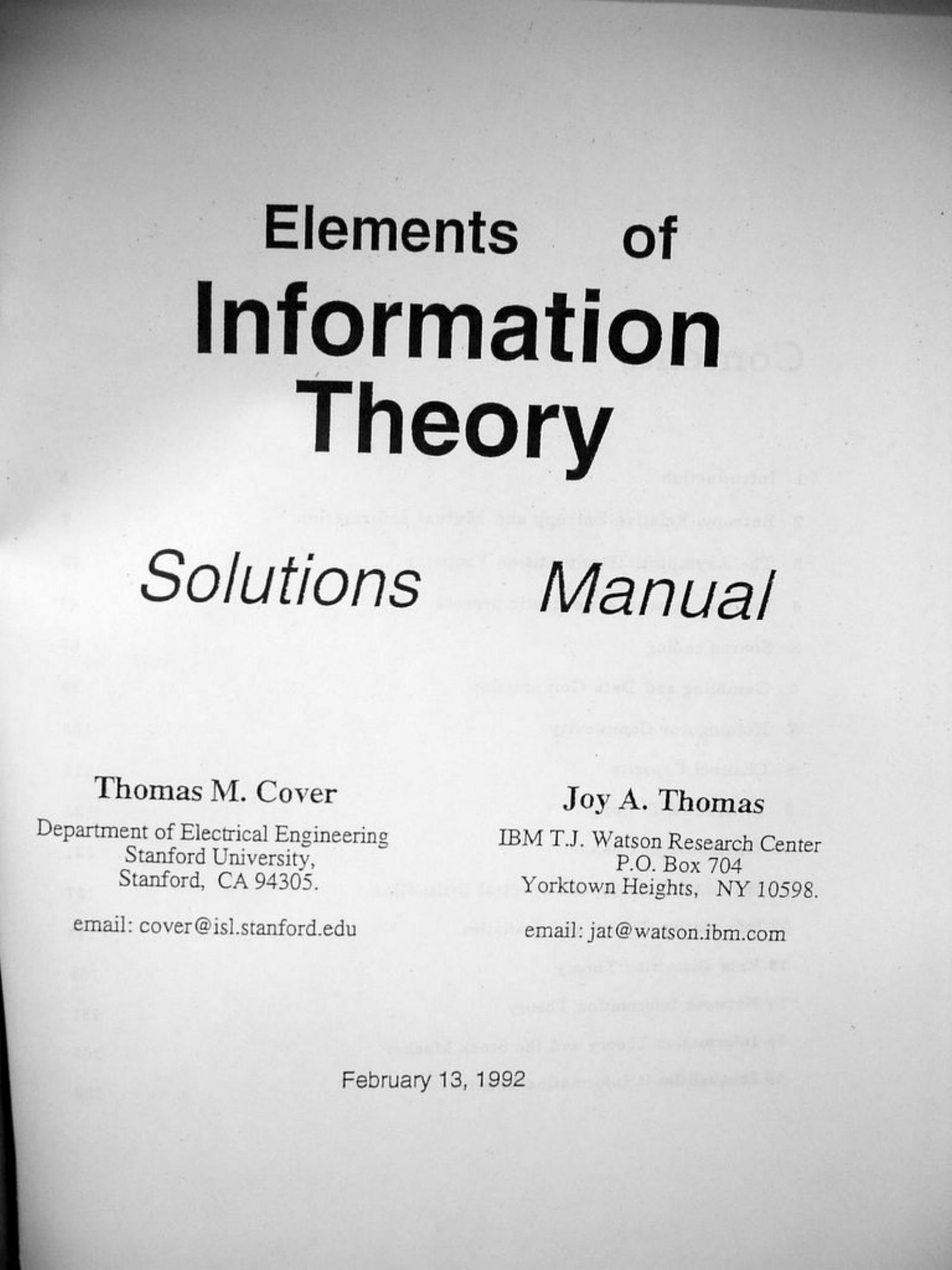 1_txIBhfYe_信息论基础答案1ed(官方)-Thomas-Elements of Information Theory solution