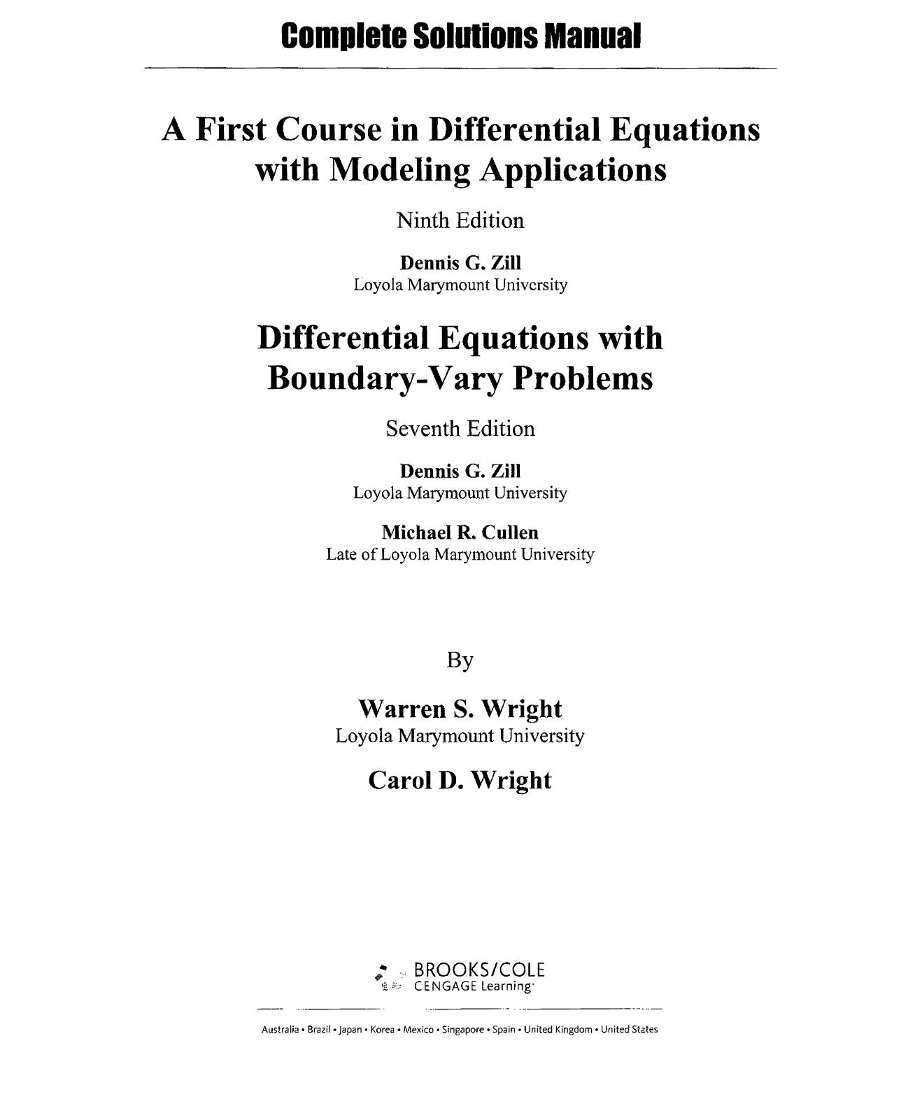 1_tvfKGTIp_A First Course in Differential Equations with Modeling Applications Ninth Edition Differential Equations with Boundary-Vary Problems Seventh Edition