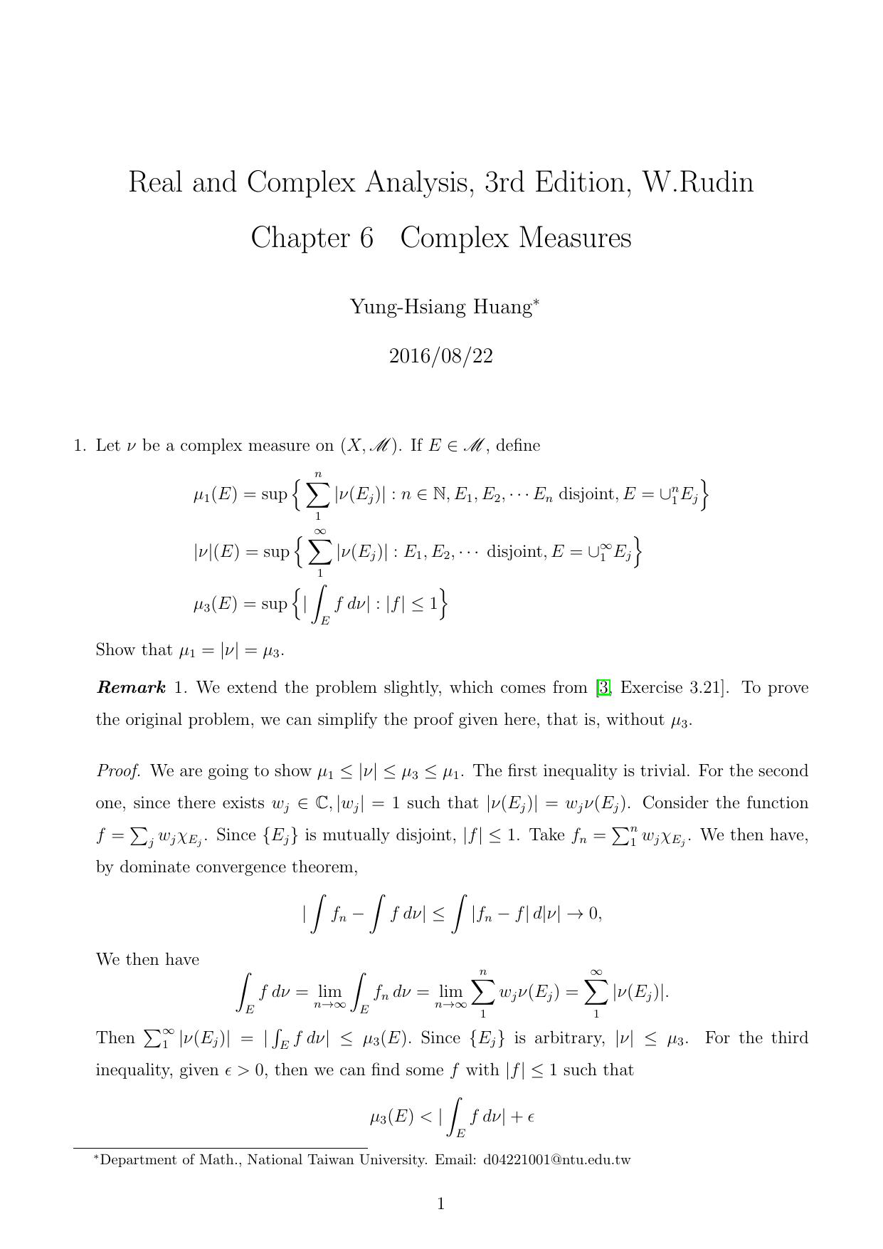 1_3pMWAuyY_Rudin Real and Complex Analysis Chapter 6 Complex Measures