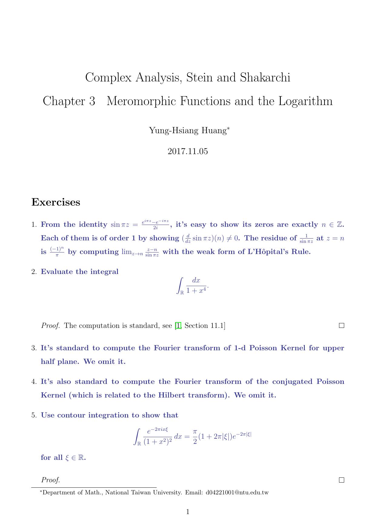 1_aMXTztkb_Stein-Shakarchi Complex Analysis Solution Chapter 3 Meromorphic Functions and the Logarithm