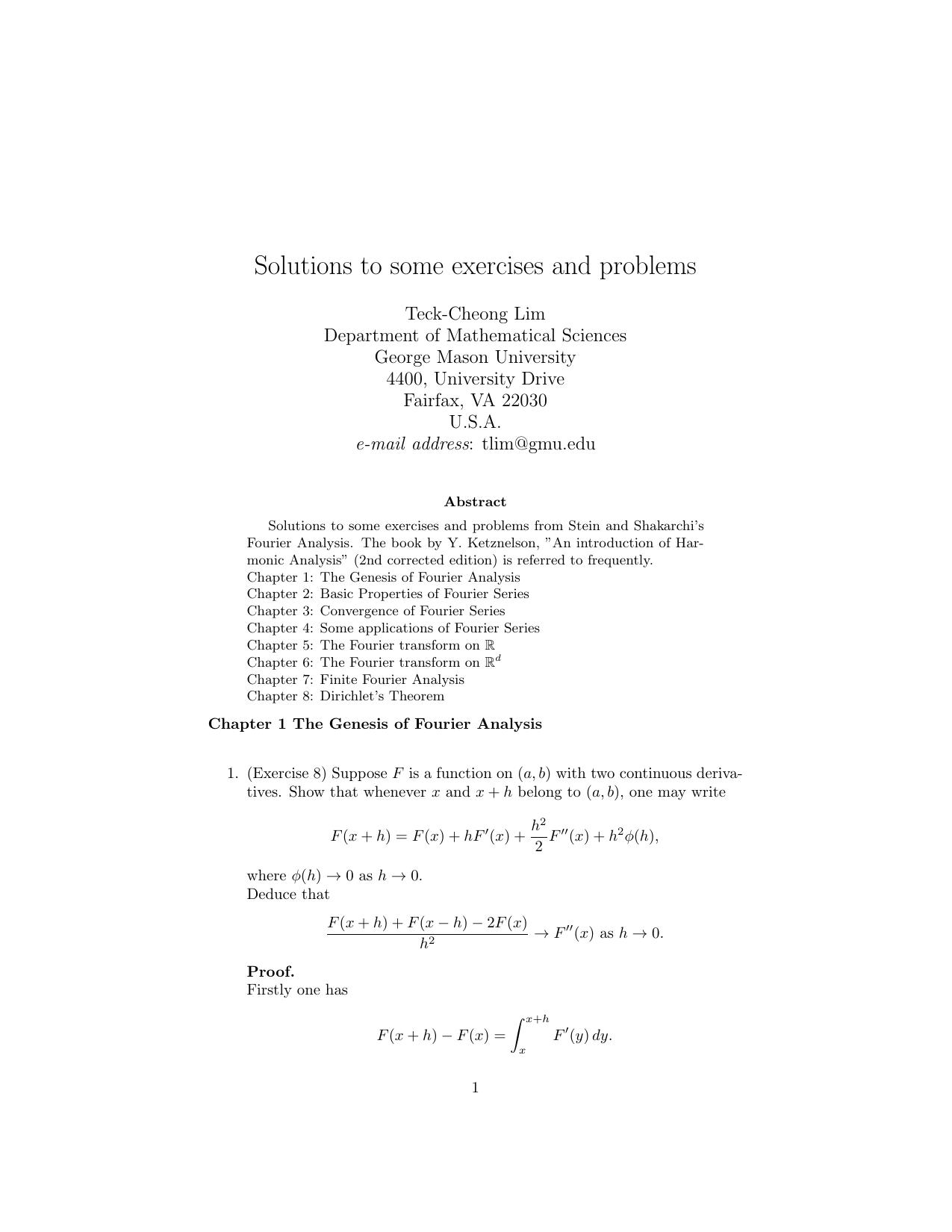 1_mkAx4FRd_Stein傅里叶分析答案Fourier Analysis-solution