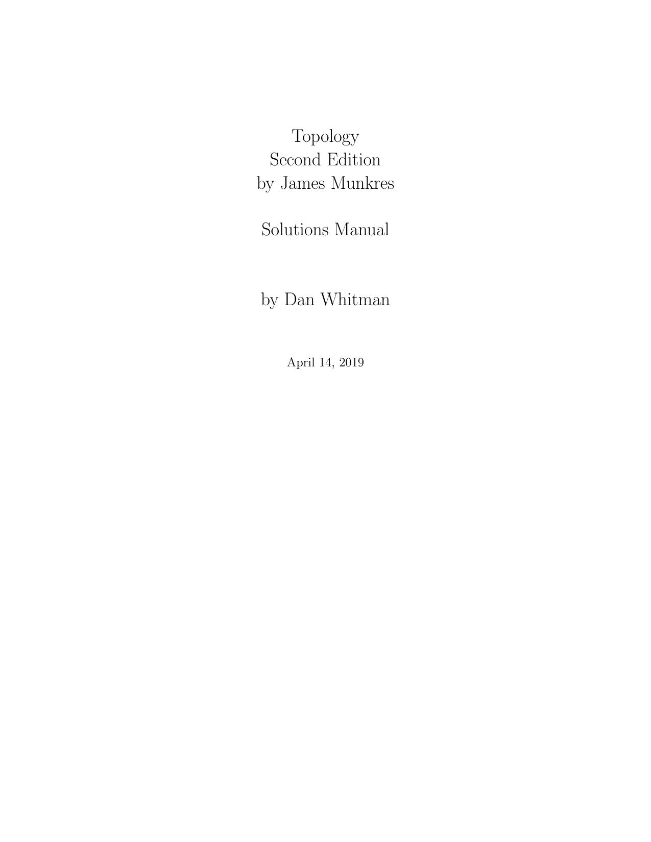 1_ITlGkSzk_华章数学17拓扑学答案James Munkres-Topology-solution-by Dan Whitman