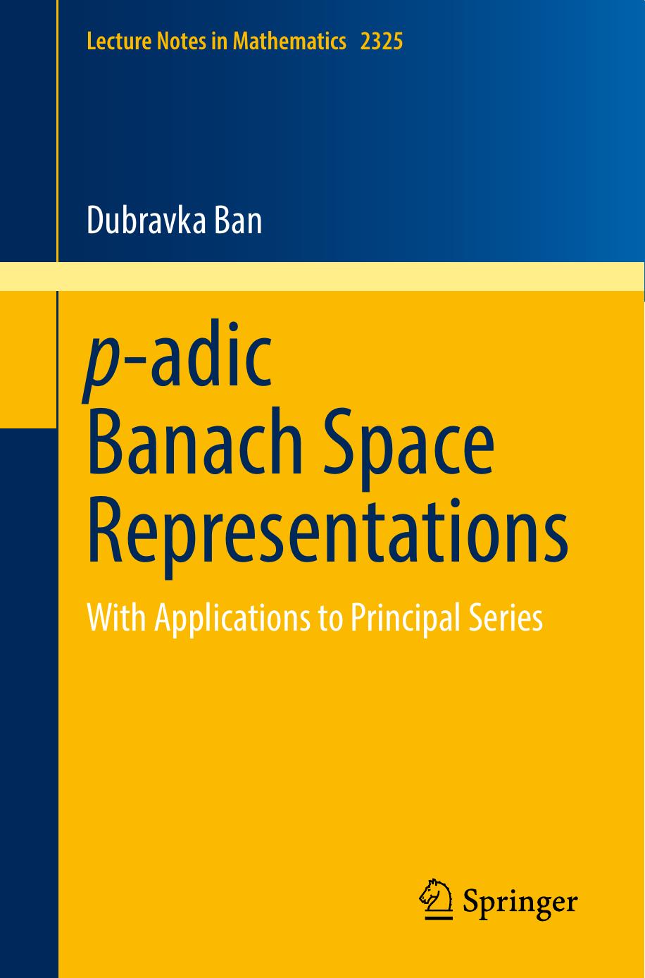 p-adicBanachSpaceRepresentations