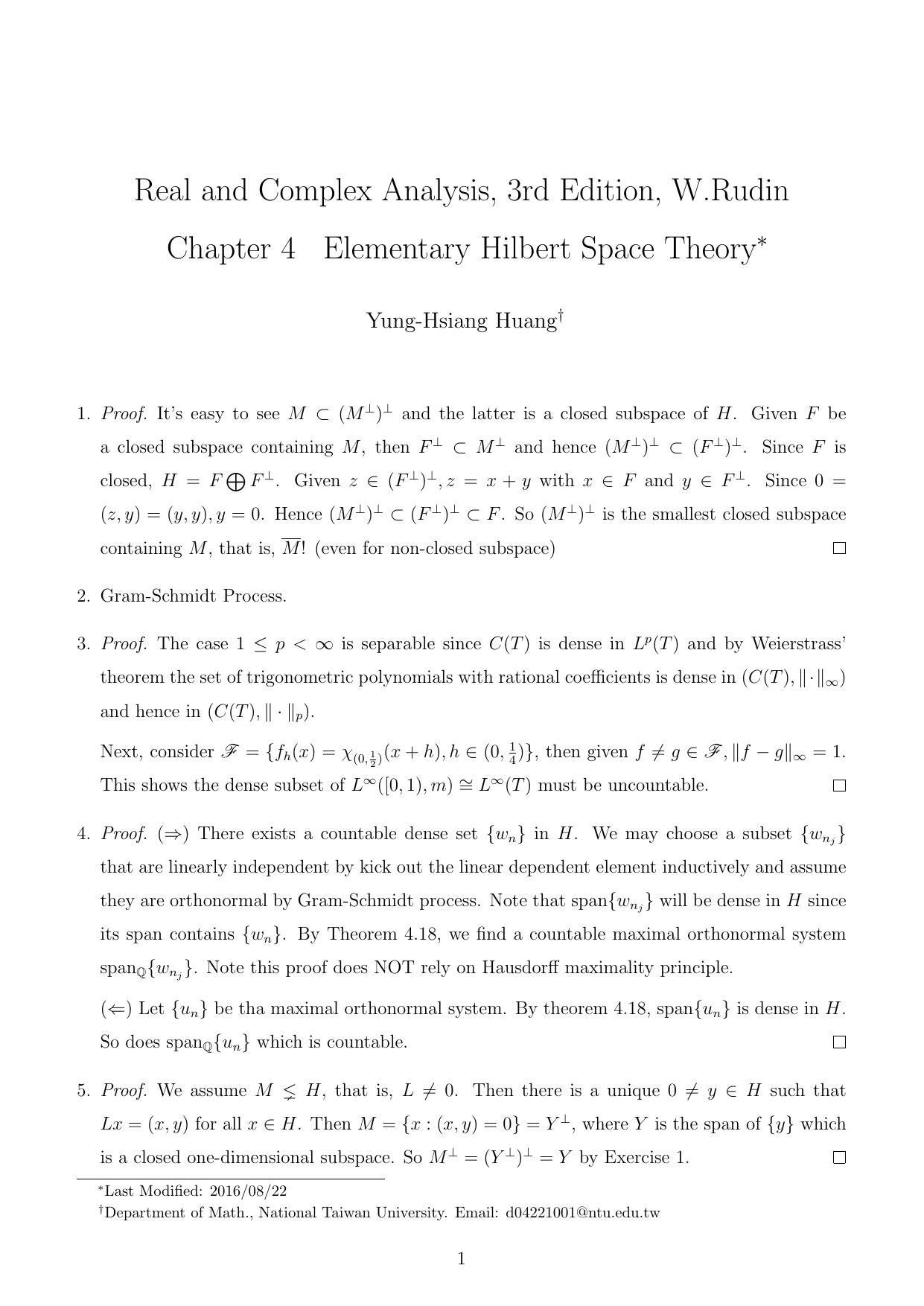 1_9c0epDlP_Rudin Real and Complex Analysis Chapter 4 Elementary in Hilbert Space Theory