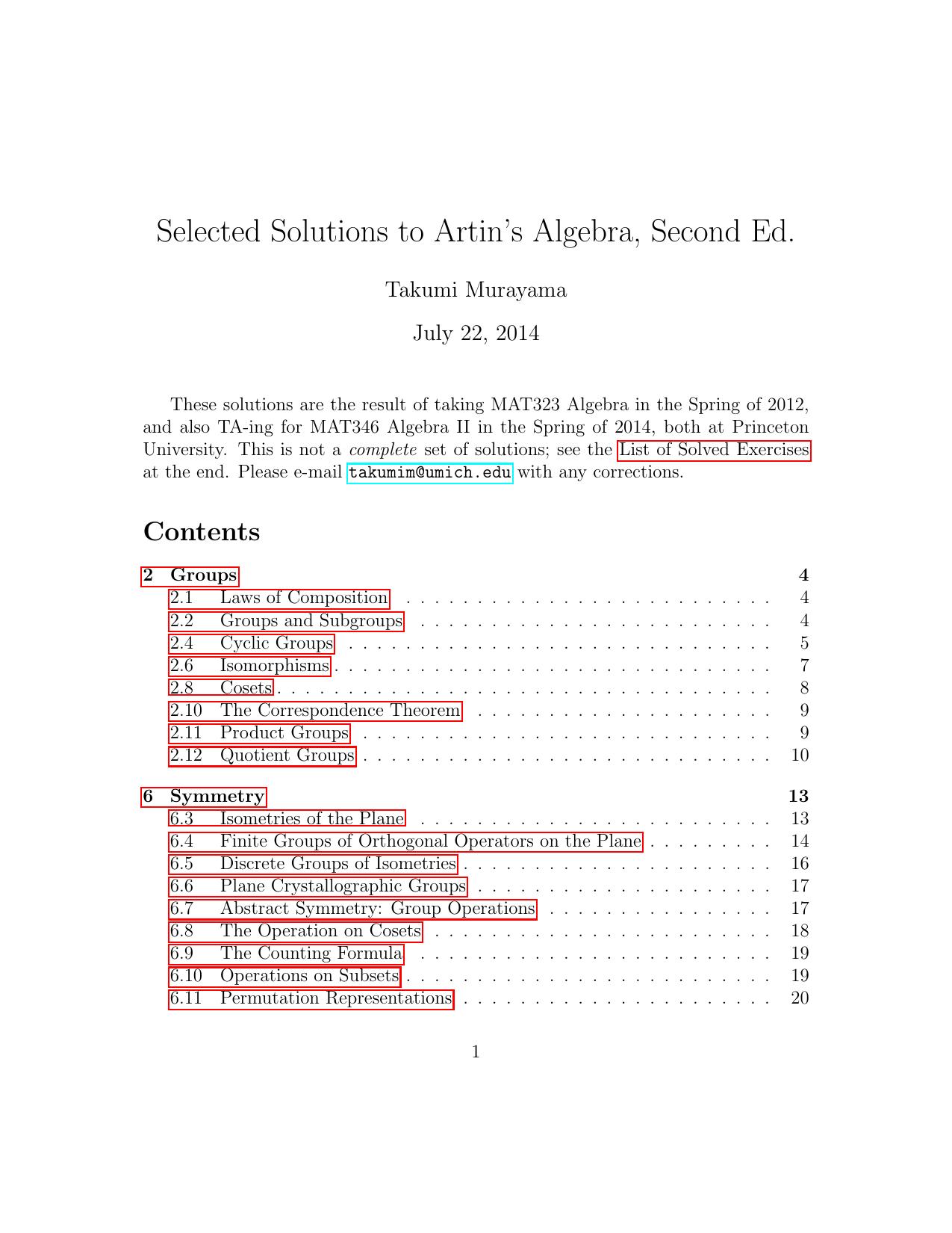 1_ooQrFxzw_华章数学55代数答案Michael Artin-Algebra-solution,