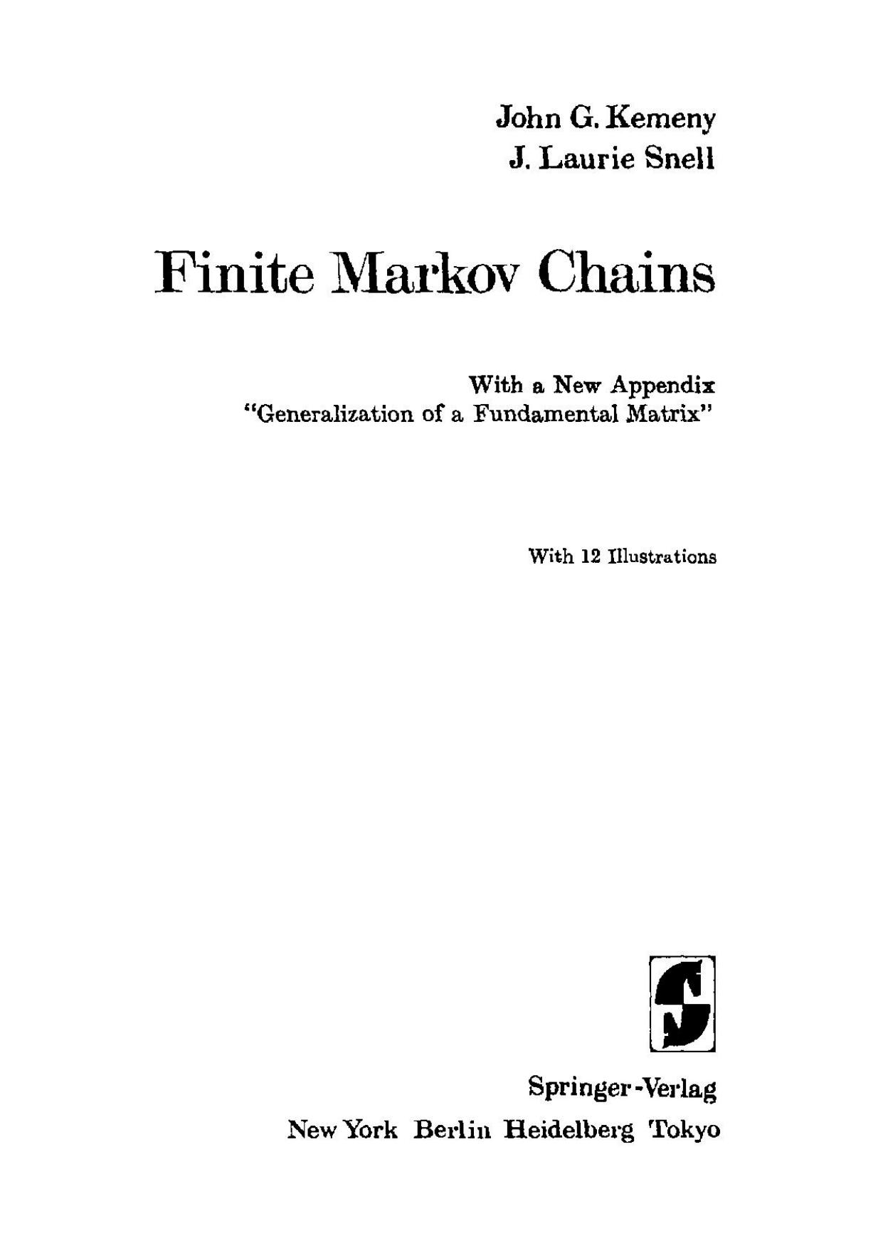 1 05cVqmrW 5、UTM Finite Markov Chains  With a New Appendix  Generalization of a Fundamental Matrix(1983)