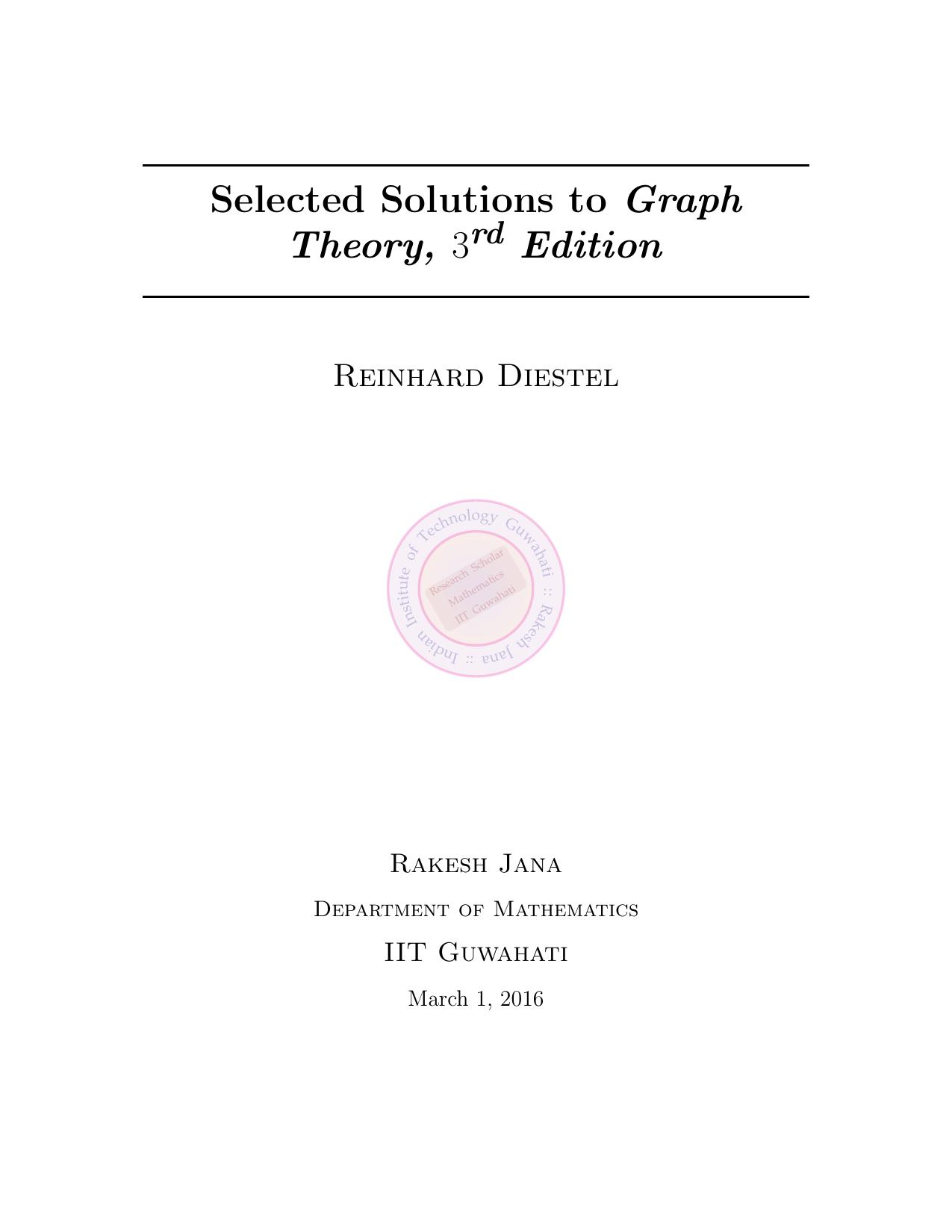 1_zYokgopX_graph theory reinhard diestel 3ed solution