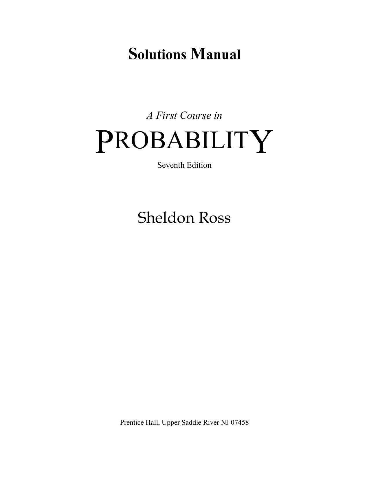 1_8Gur5PZz_华章数学51概率论基础教程答案Sheldon Ross-A First Course in Probability-solution 7rd,