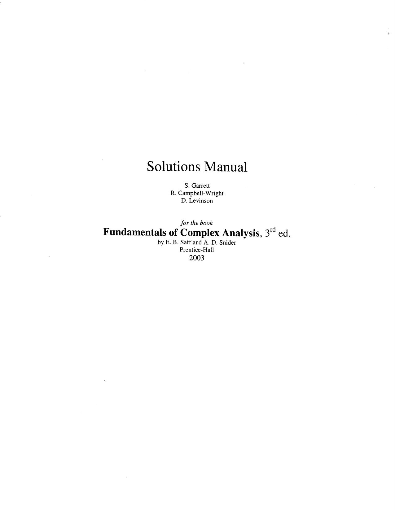 1_b3sSdprV_华章数学29复分析基础及工程应用答案Saff,Snider-Fundamentals of complex analysis with applications to engineering and science-solution