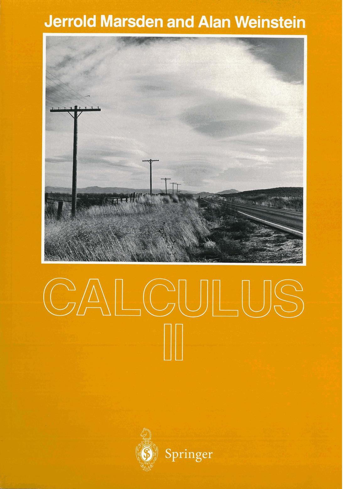 1 2HWCADpH 34、UTM MarsdenWeinstein Calculus II (Springer)