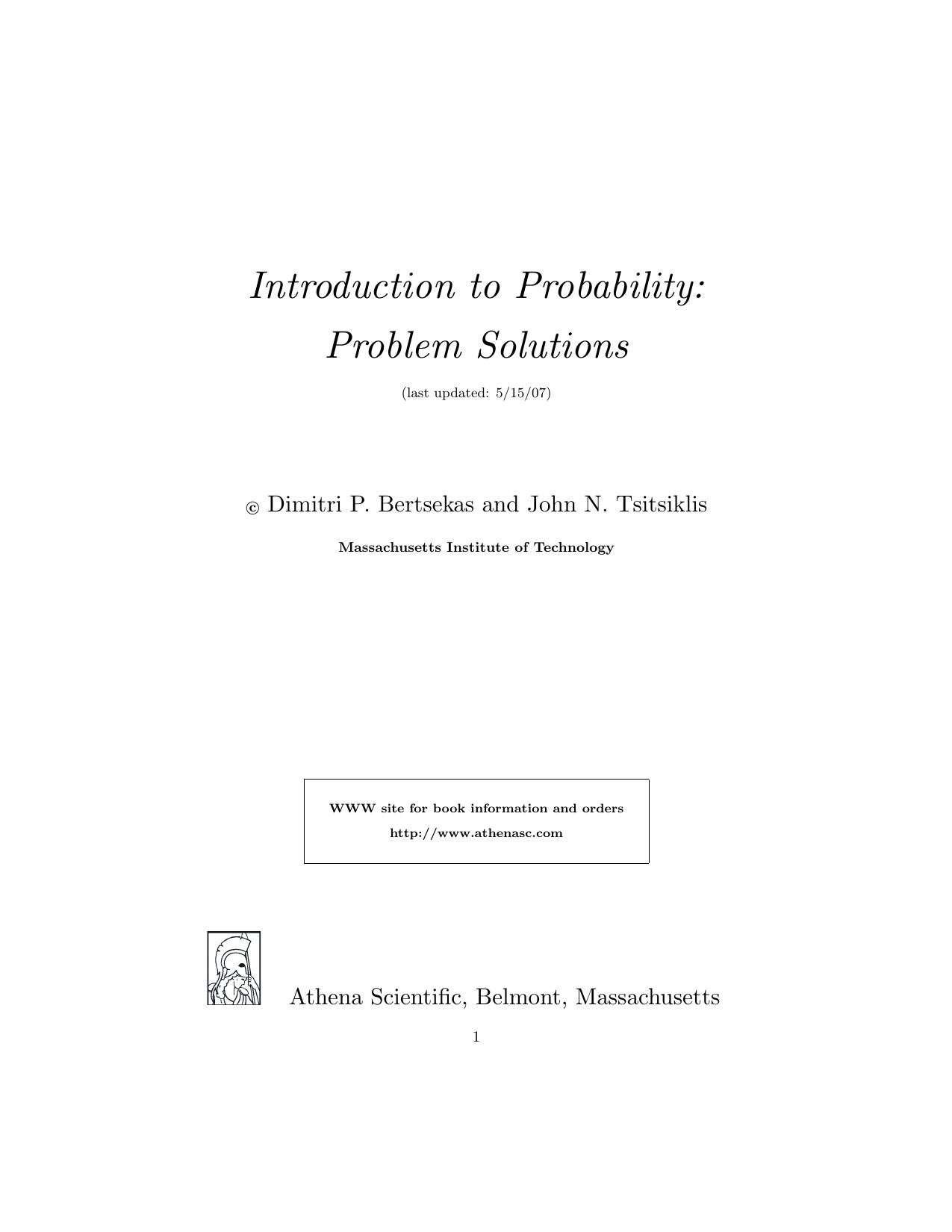 1_Wqm2ms44_图灵数学40概率导论第一版答案-Dimitri Bertsekas,John Tsitsiklis-Introduction to Probability-solution