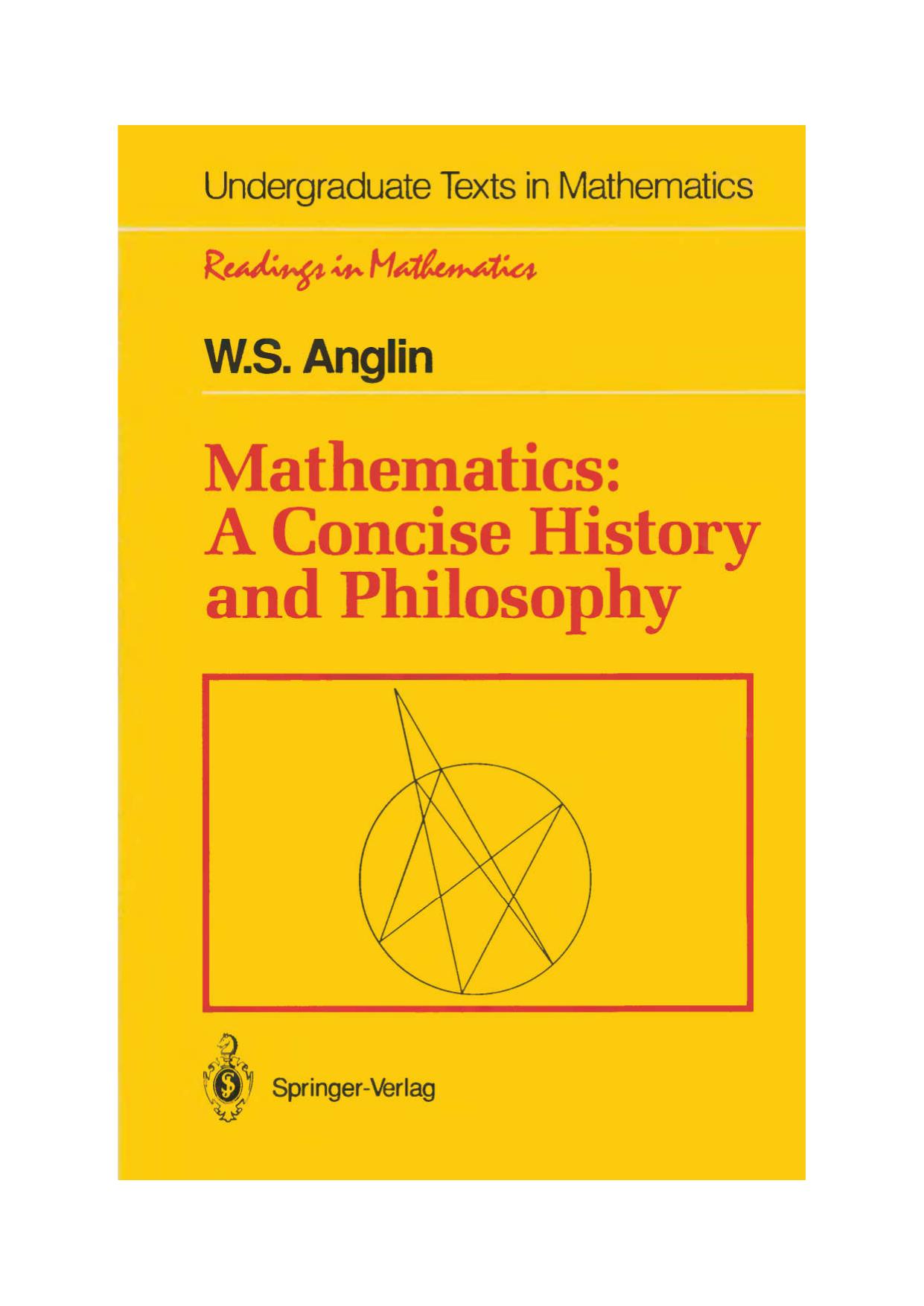 1 EZViSGdq 66、UTM Mathematics  A Concise History and Philosophy Anglin 0387942807