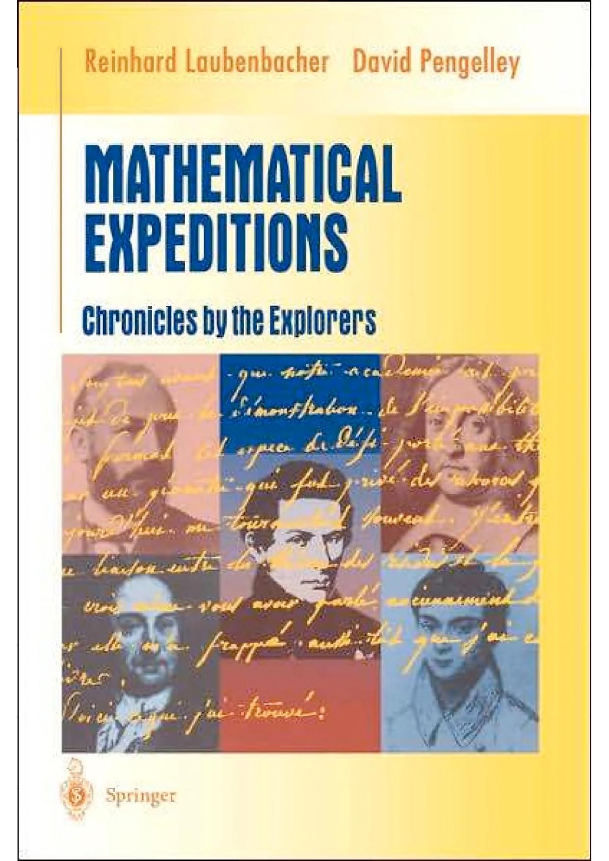 1 gNFWHeRQ 88、UTM Reinhard Laubenbacher, David Pengelley - Mathematical Expeditions  Chronicles by the Explorers (1999, Springer)