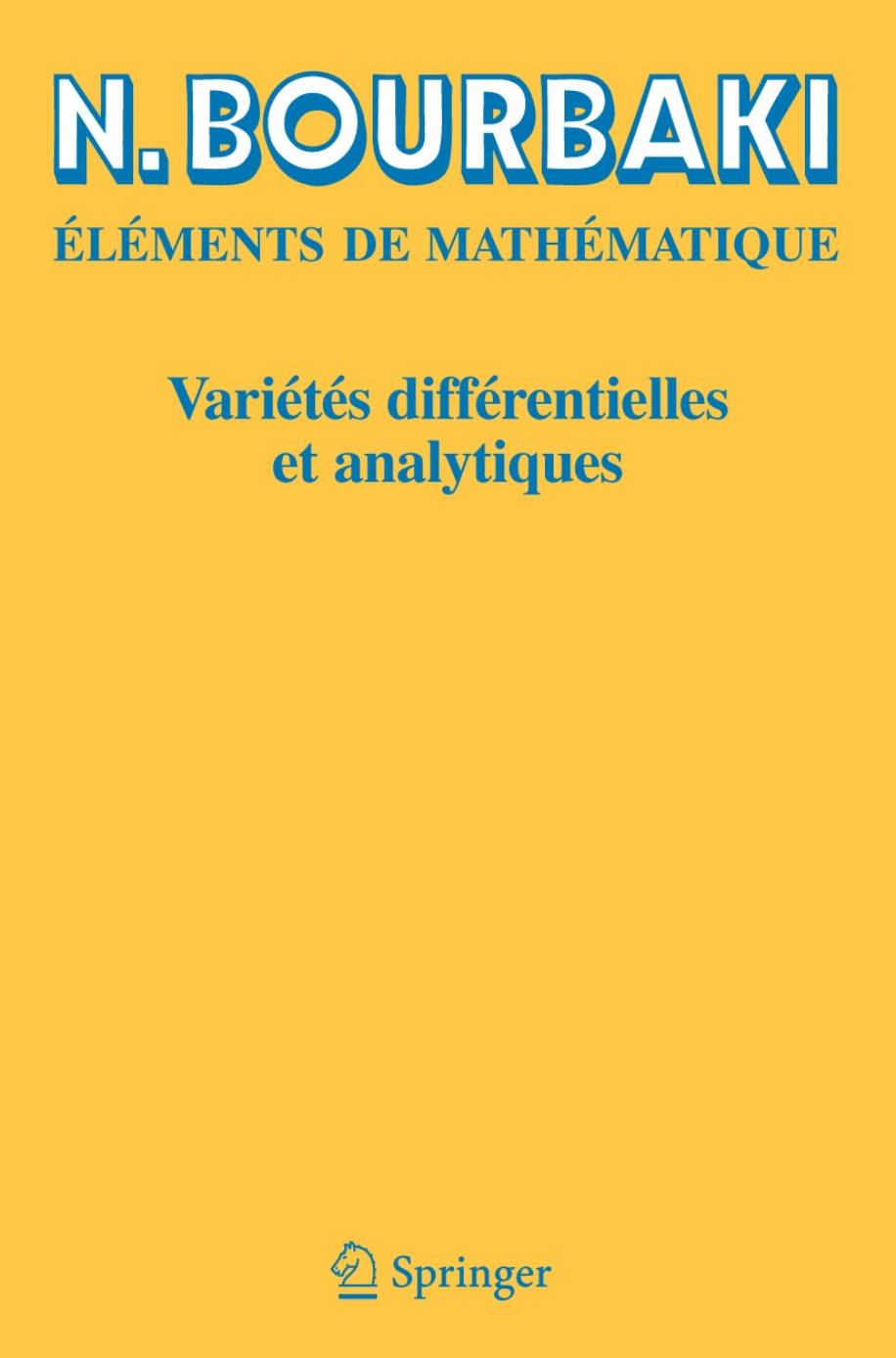 1_iK9NYEDs_Variétés différentielles et analytiques Fascicule de résultats