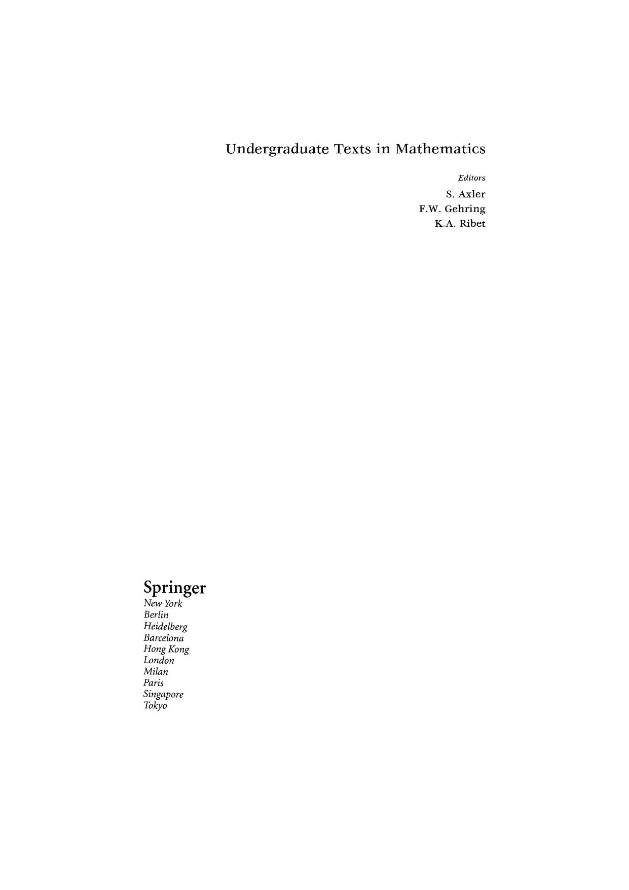 1 mzkCcRnV 96、UTM Gamelin T. Complex Analysis (Springer 2001)(KA)(600dpi)(T)(ISBN 0387950699)(496s)