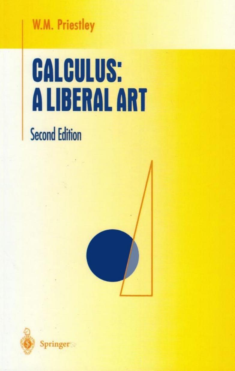 Calculus: A Liberal Art (Second Edition)