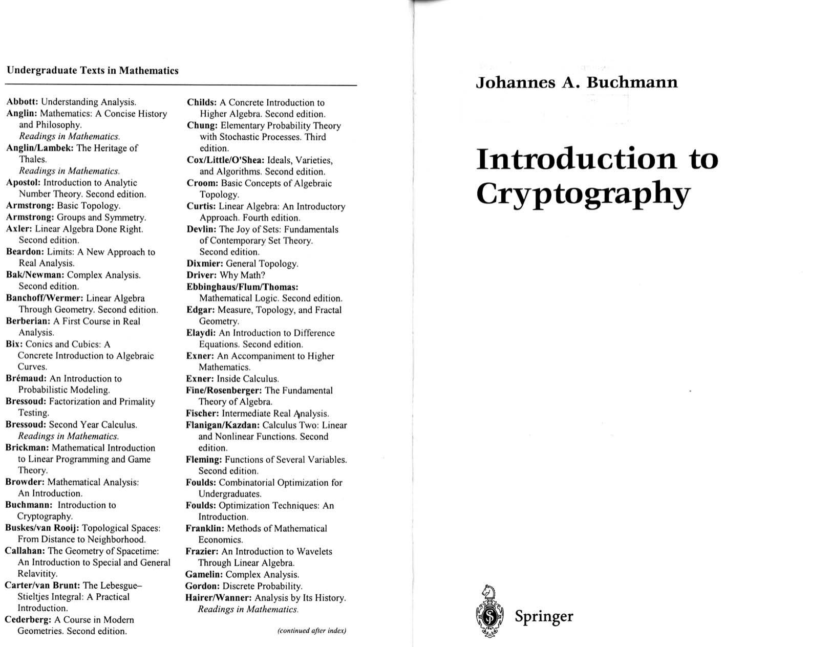 1 ULdKtLJq 108、UTM Introduction to Cryptography buchmann 已恢复