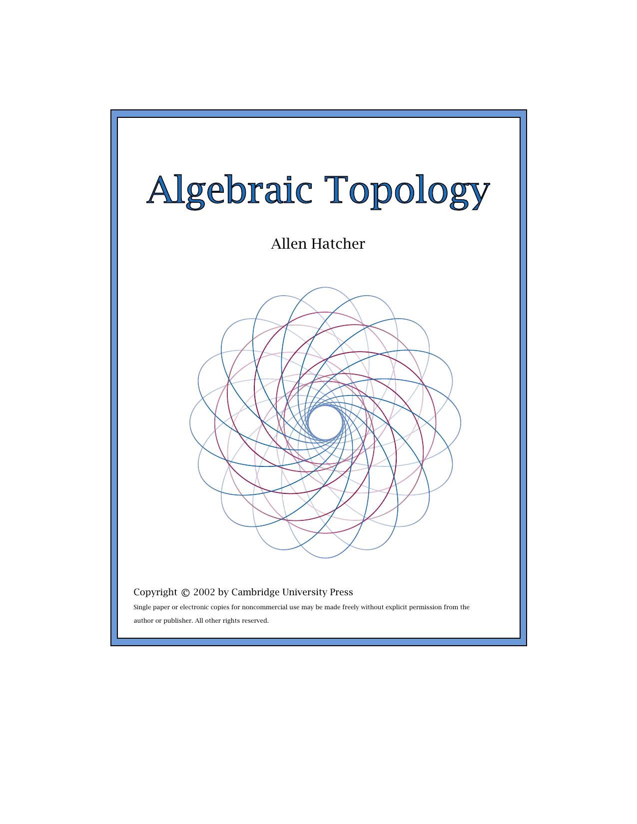 1_dxkrZAp8_Allen Hatcher Algebraic topology